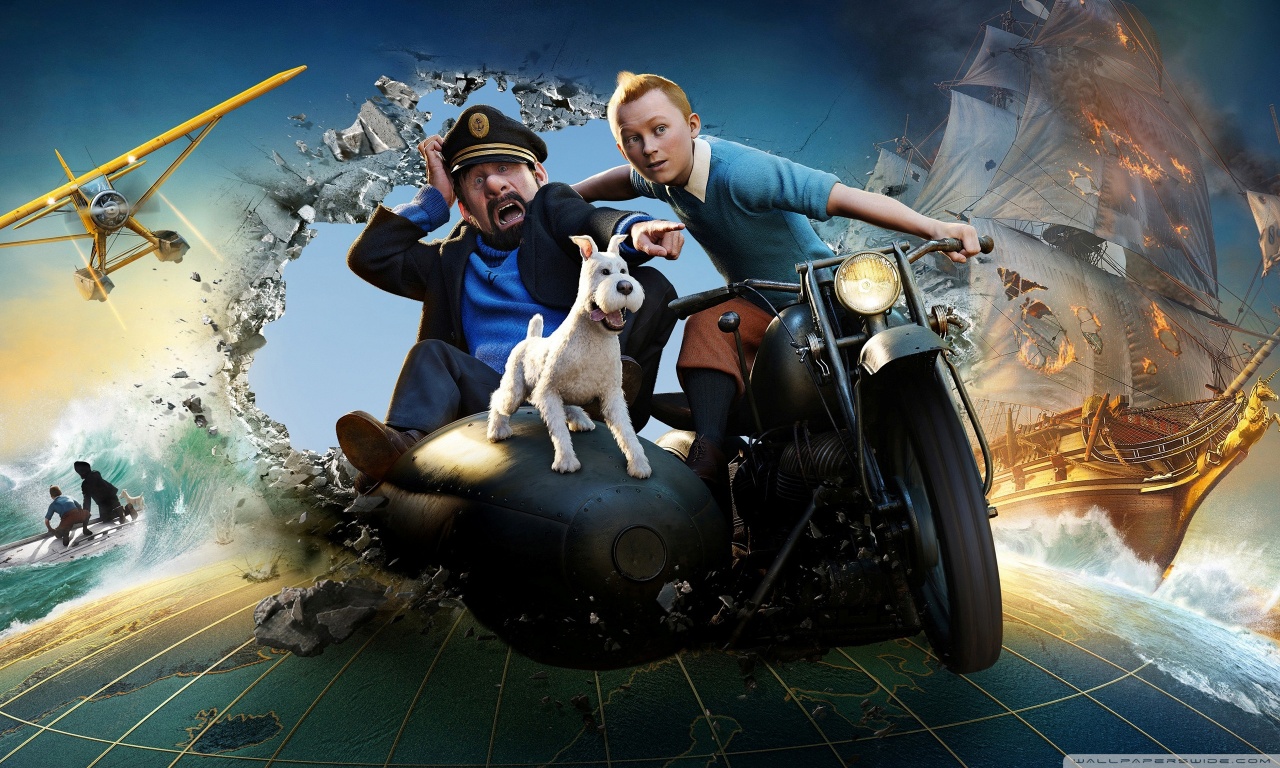 The Adventures of Tintin: The Secret of the Unicorn Ultra HD Desktop Background Wallpaper for 4K UHD TV, Tablet