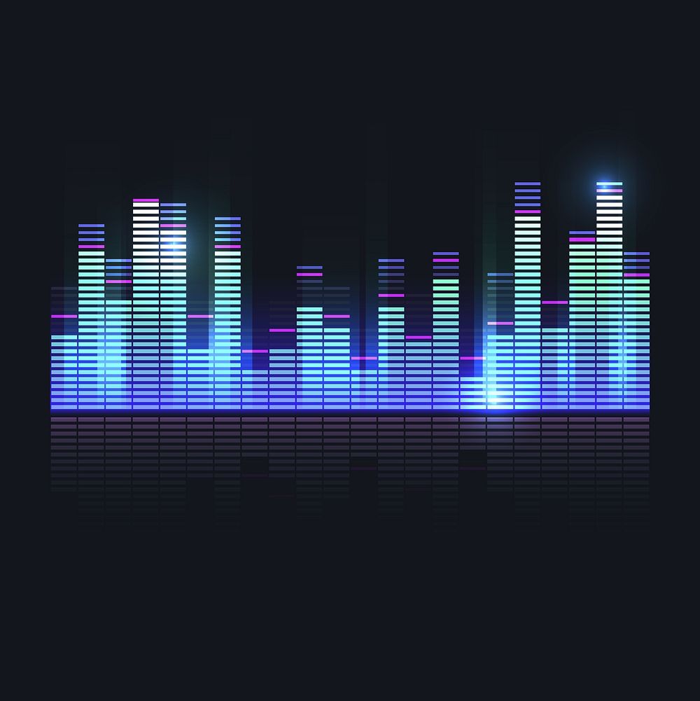 Colorful Sound Wave Equalizer Vector Image Wallpaper