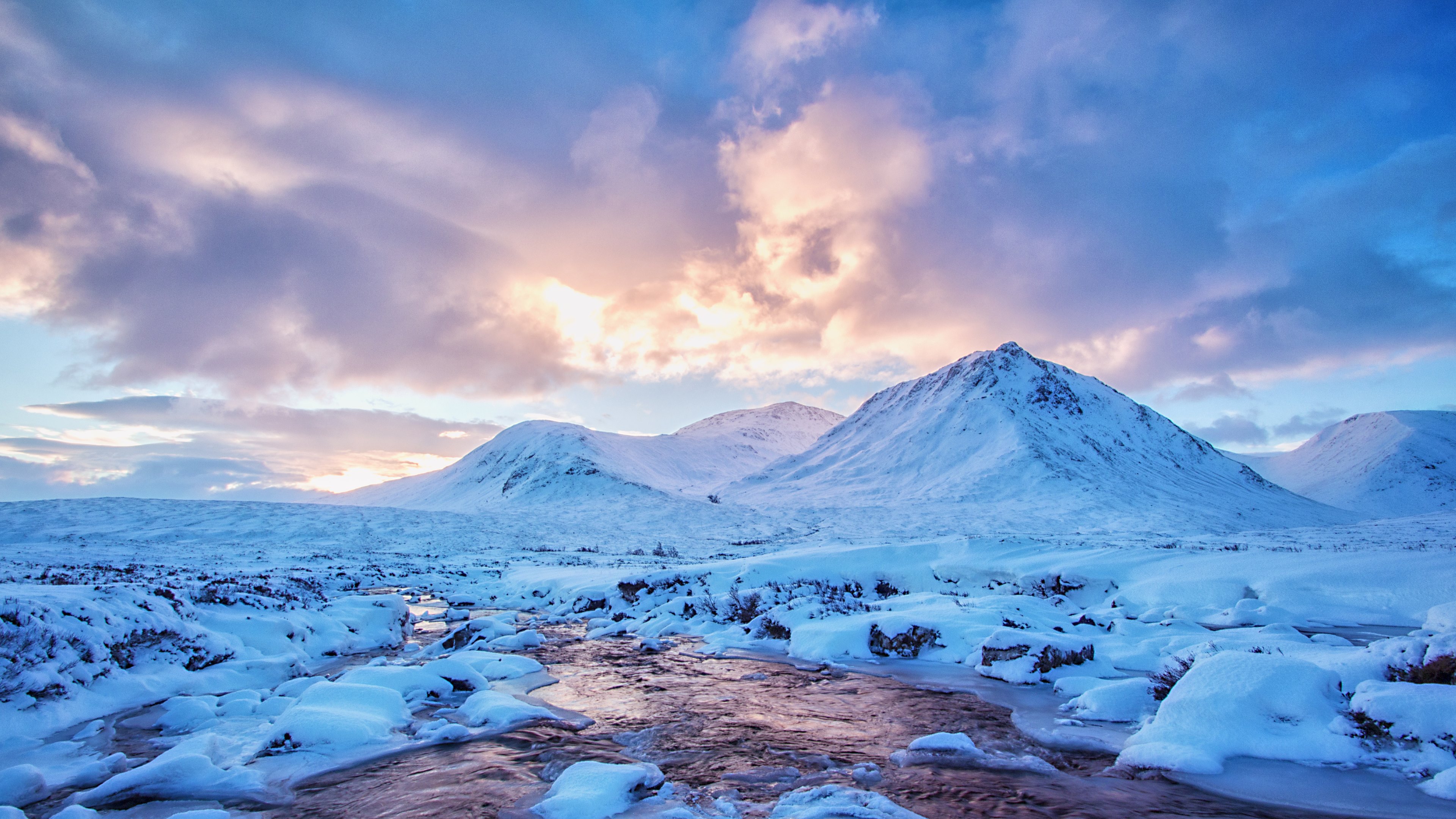 Download Mountain Snow Nature Winter Snowy Mountain 4k Ultra HD Wallpaperx2160