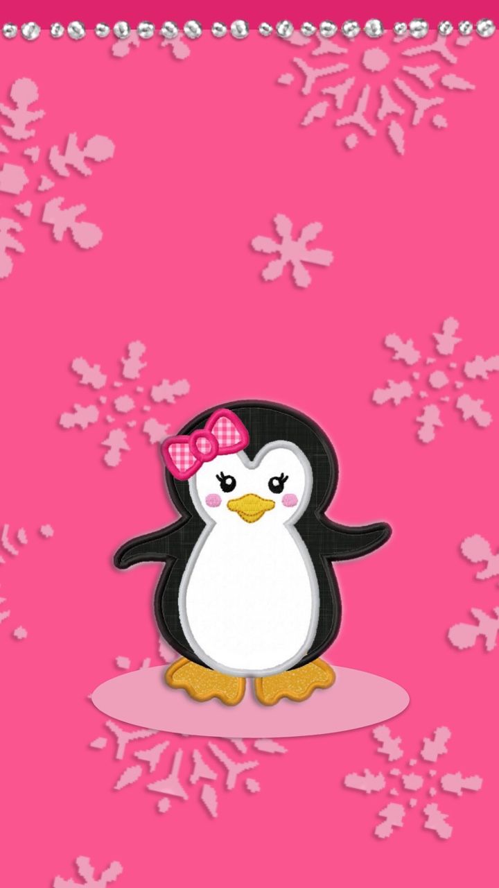 Penguin Holiday Wallpaper Background. Cute Christmas Wallpaper, Xmas Wallpaper, Christmas Phone Wallpaper