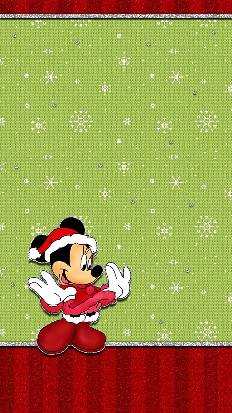Minnie mouse. Minnie mouse christmas, Christmas wallpaper, Disney stencils