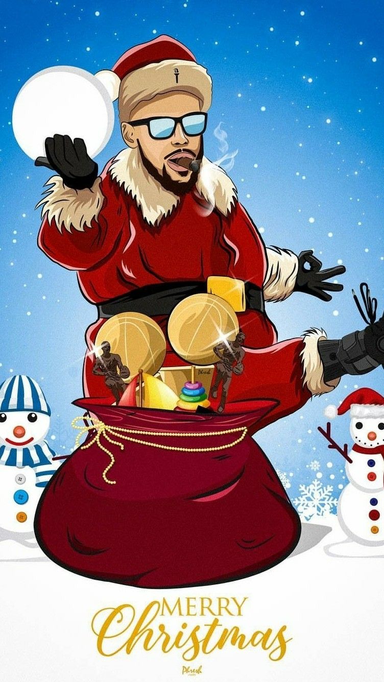 Stephen Curry Christmas edit wallpaper. Basketball wallpaper, Nba wallpaper stephen curry, Nba wallpaper