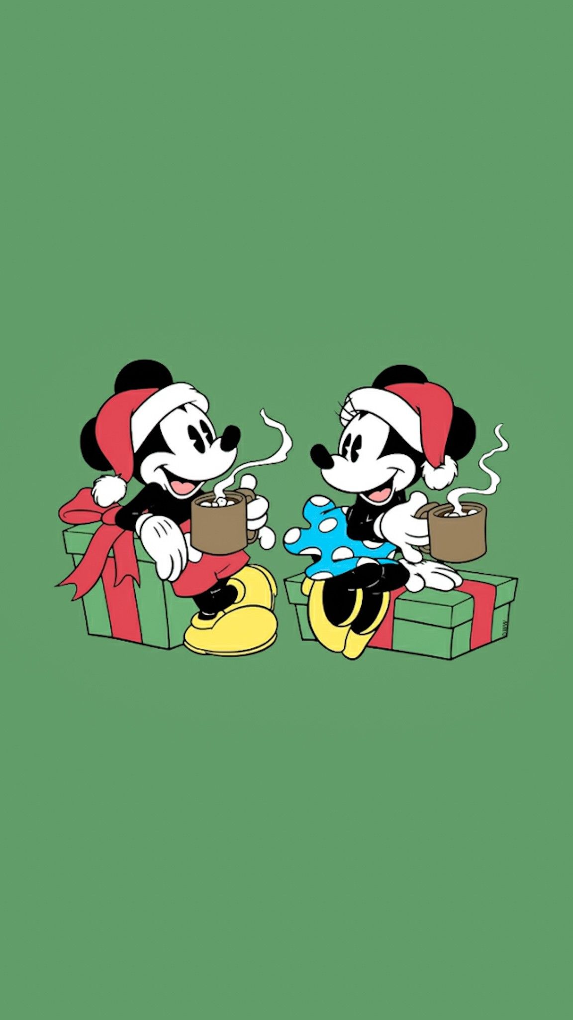 Mickey & Minnie Mouse BG. Christmas wallpaper, Cute christmas wallpaper, Christmas wallpaper background