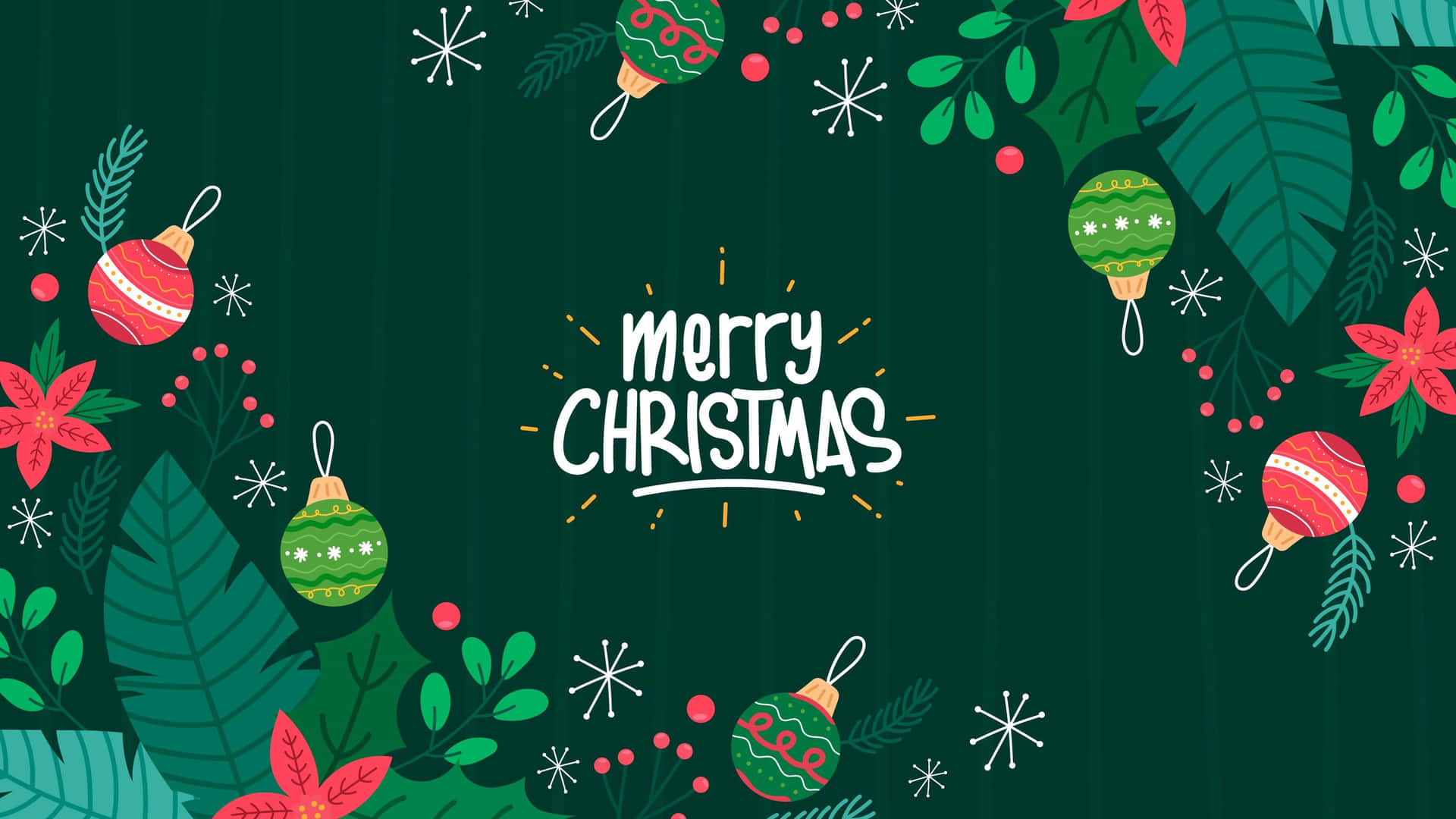 Green Christmas Wallpaper