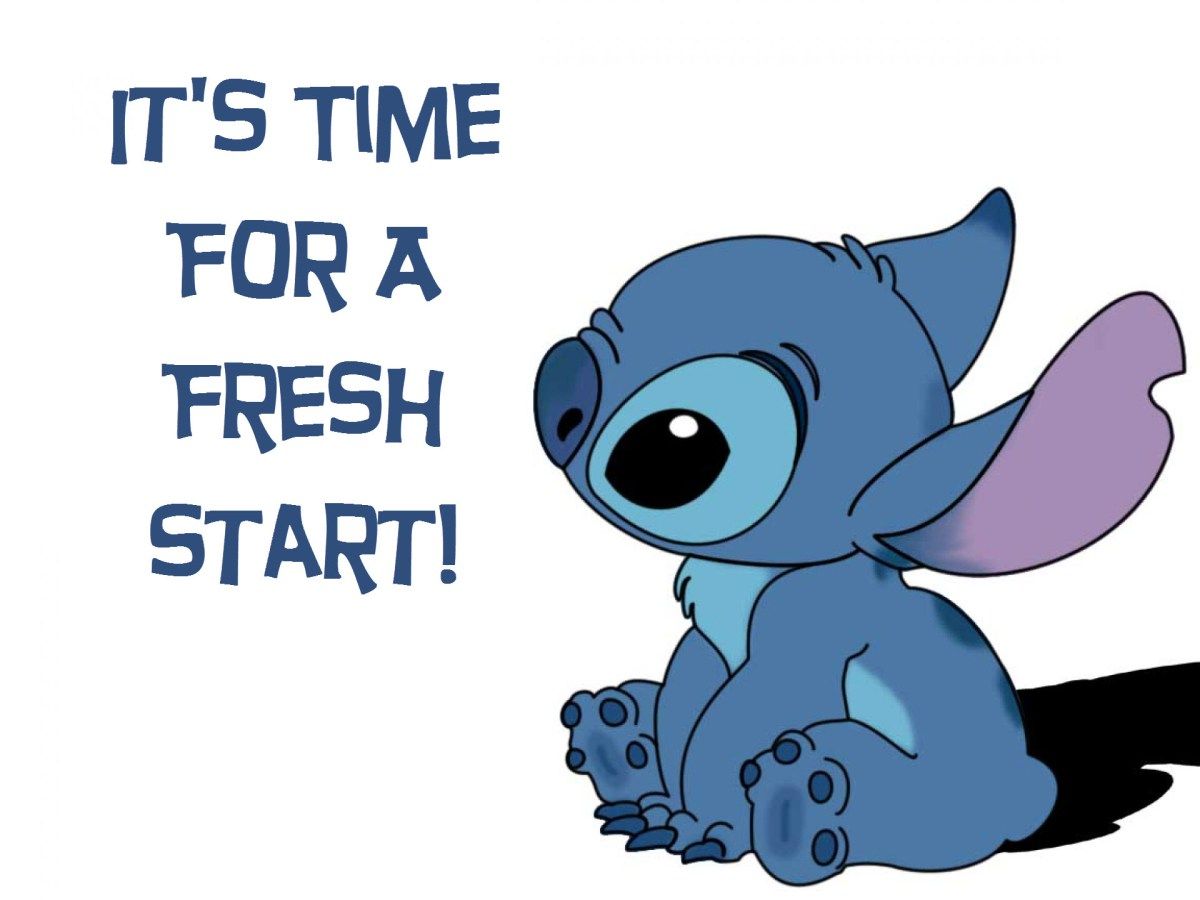 A Fresh Start. Lilo and stitch drawings, Lilo and stitch quotes, Cute stitch