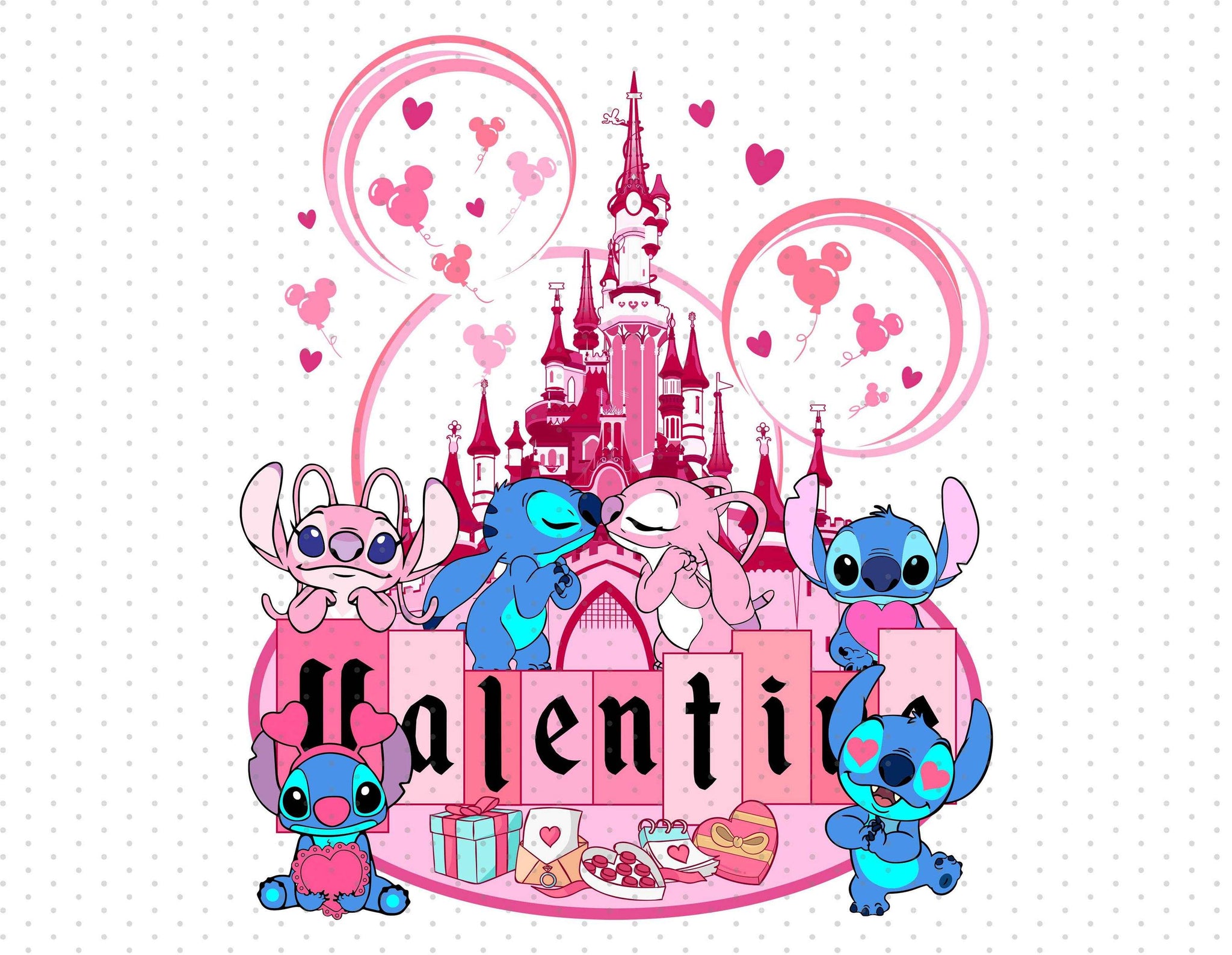 Valentine Day Stitch Wallpapers - Wallpaper Cave