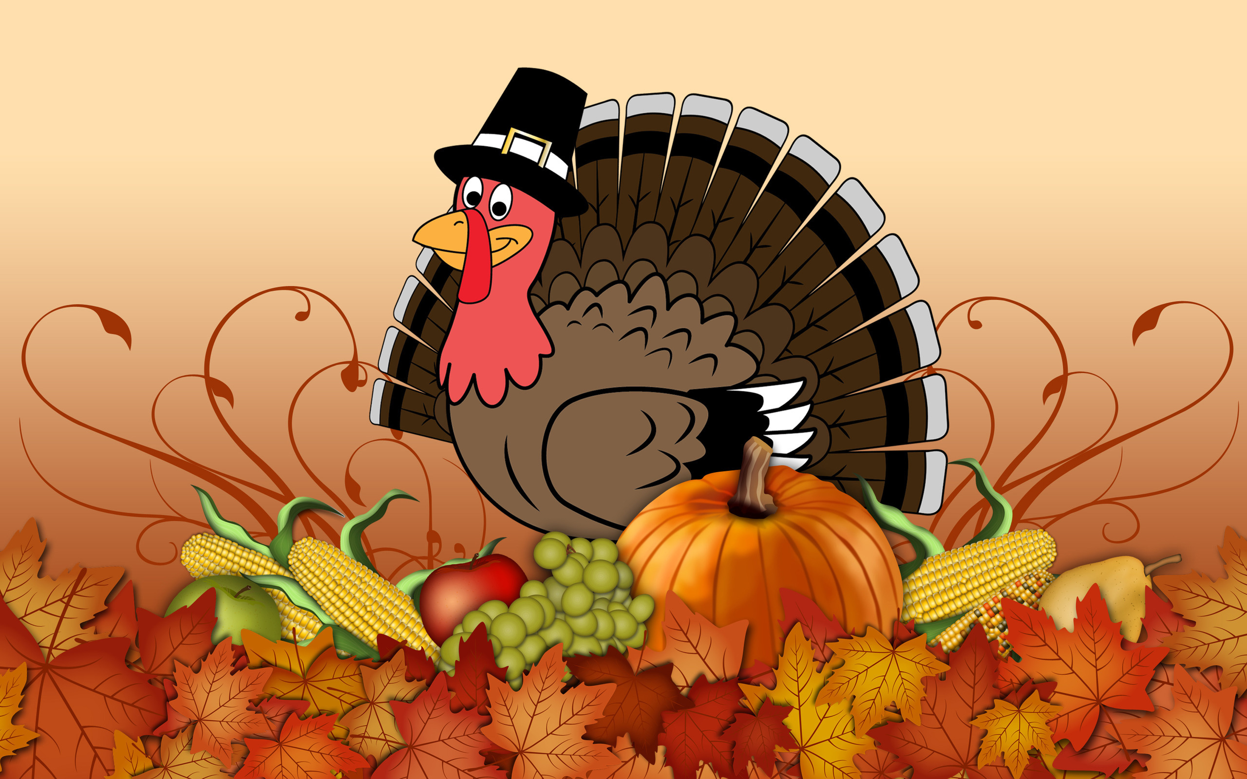 Happy Thanksgiving Turkey Wallpaper