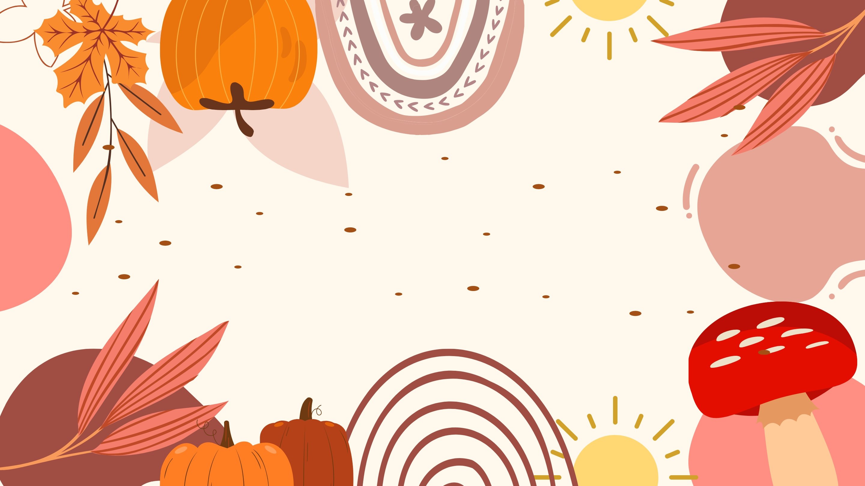 Free Boho Fall Background in Illustrator, EPS, SVG, JPG, PNG