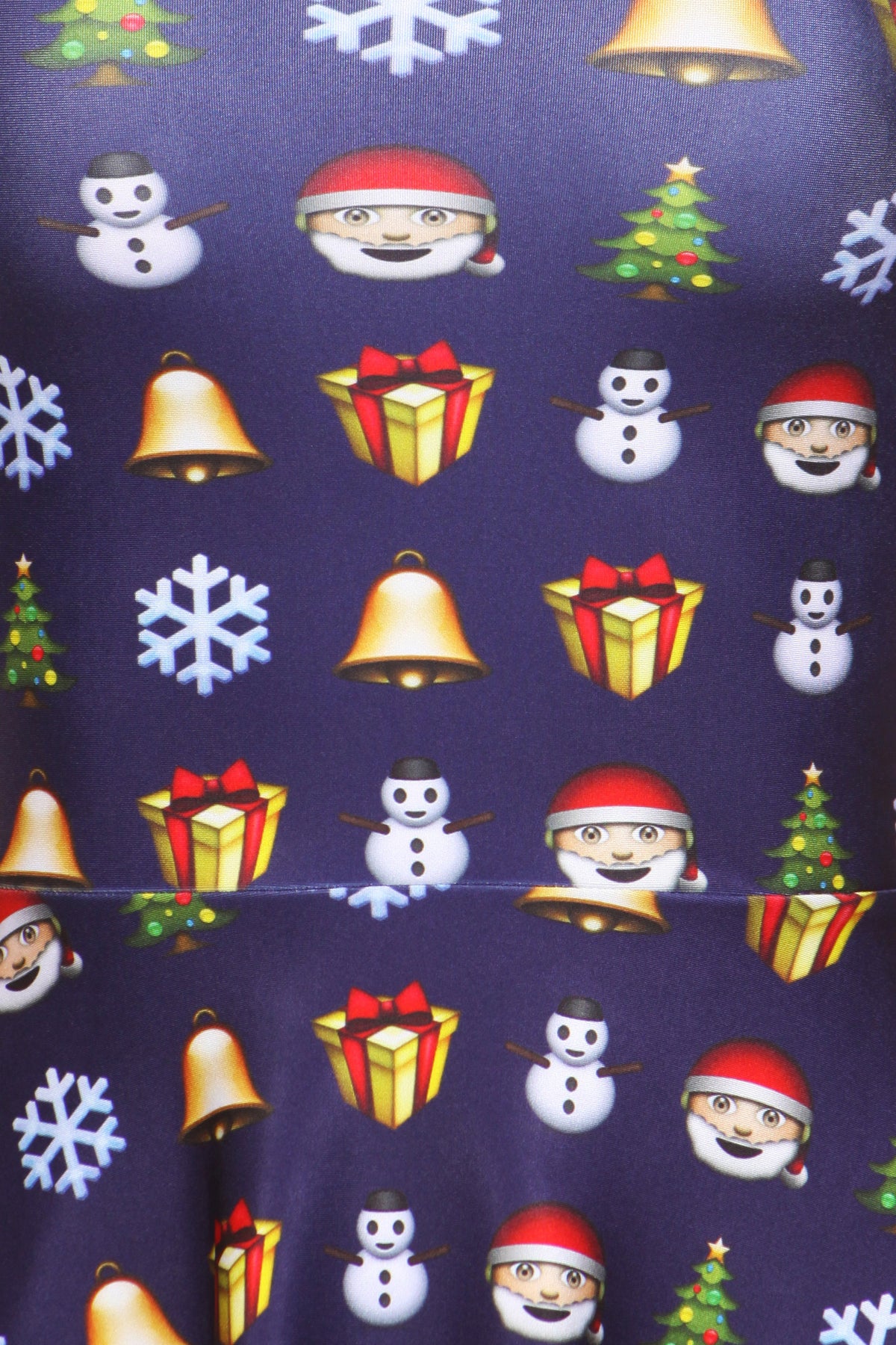 Christmas Emoji Skater Dress