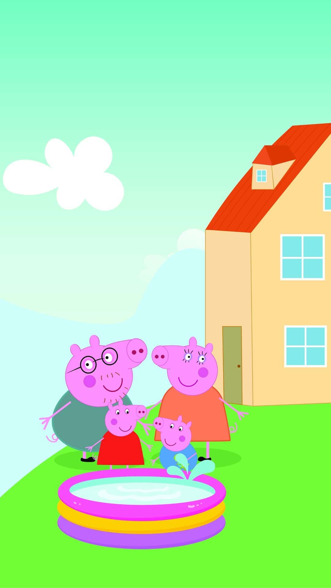 Peppa Pig House Wallpaper Discover more Anime, Cartoon, Peppa Pig, Peppa Pig  House w…