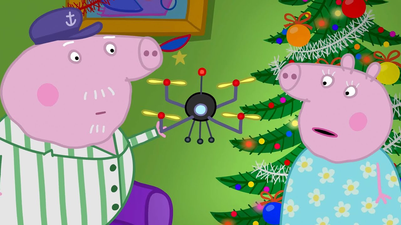 Peppa Pig Gives Grandpa A Christmas Present