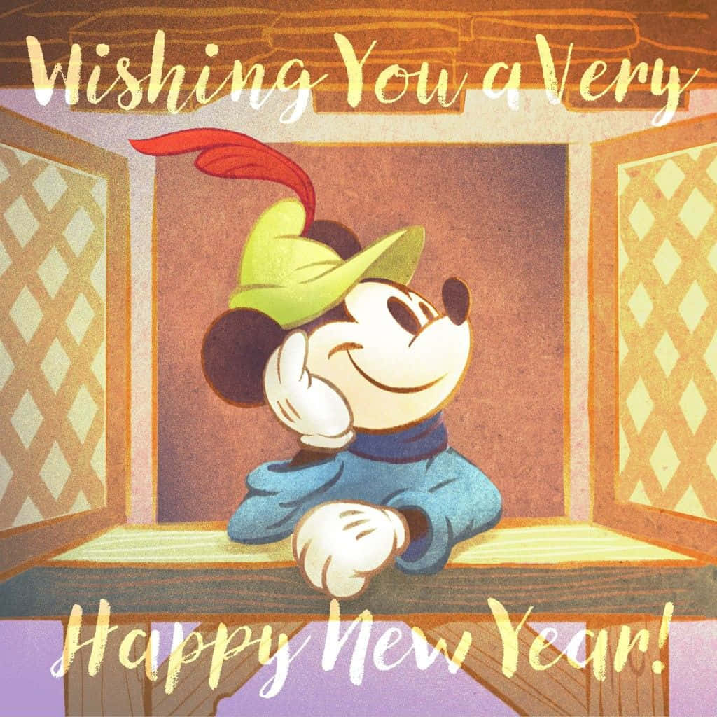 Download Wishing you a Happy New Year from Disney! Wallpaper