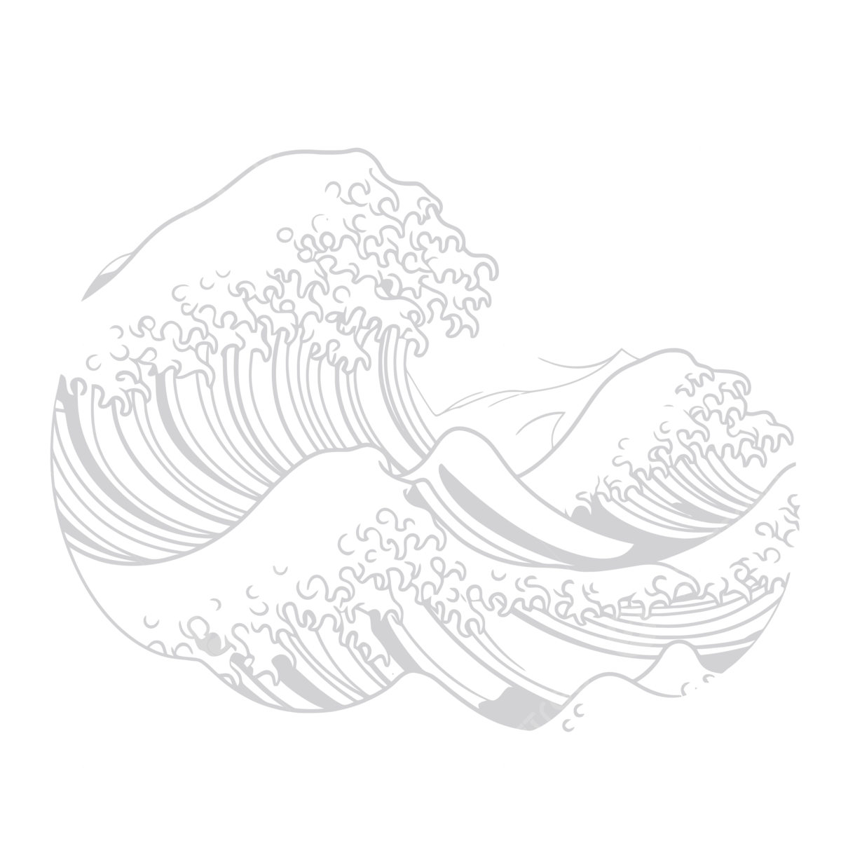 Great Wave Off Kanagawa Fresh The Great Wave Off Kanagawa Coloring Wave On A