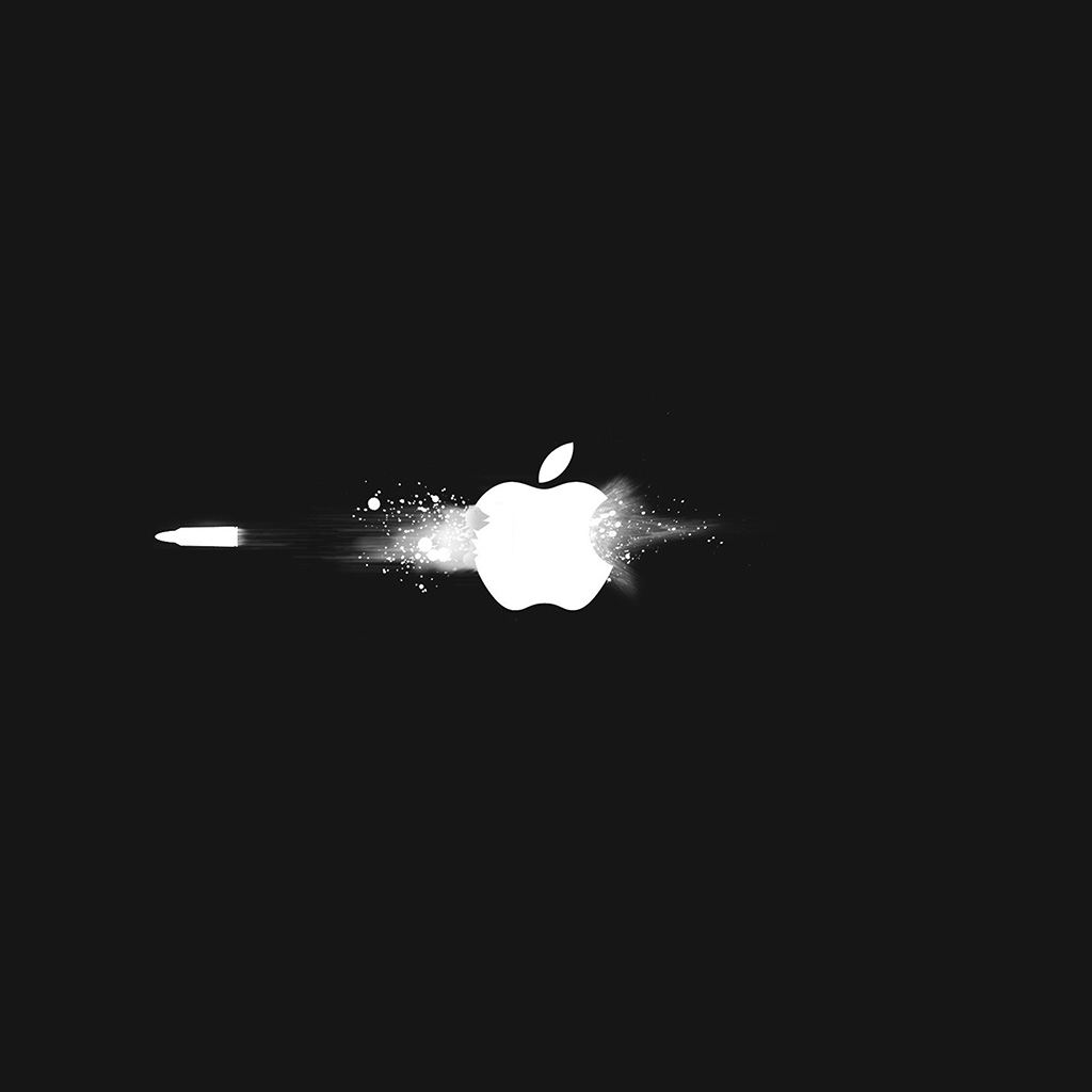 Android wallpaper. apple logo ihate dark minimal illustration art