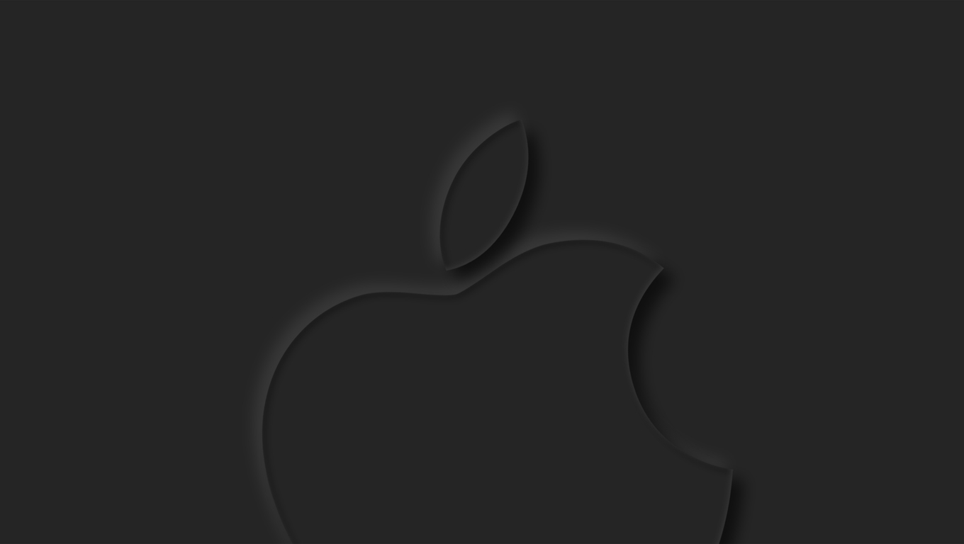 Apple Logo Dark Grey 4k Laptop HD HD 4k Wallpaper, Image, Background, Photo and Picture