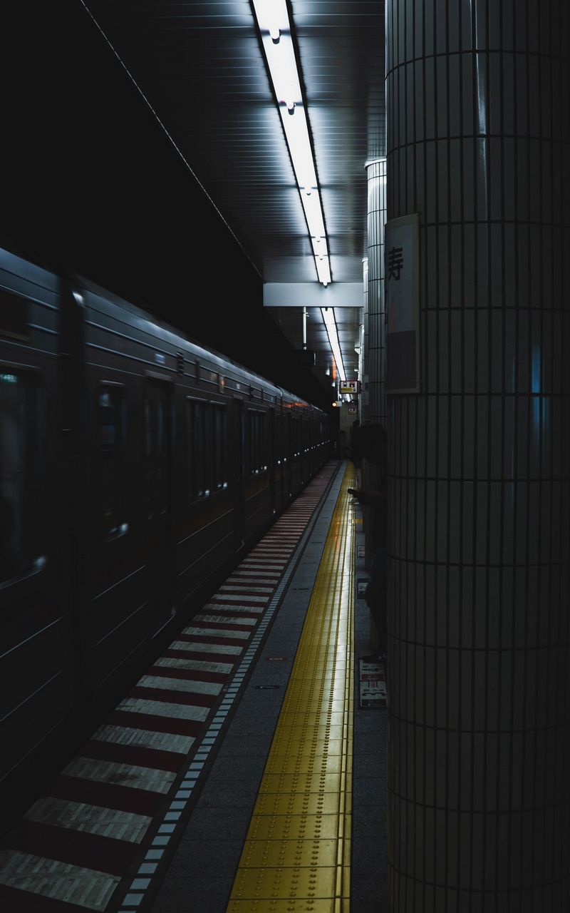 Wallpaper underground dark train metro