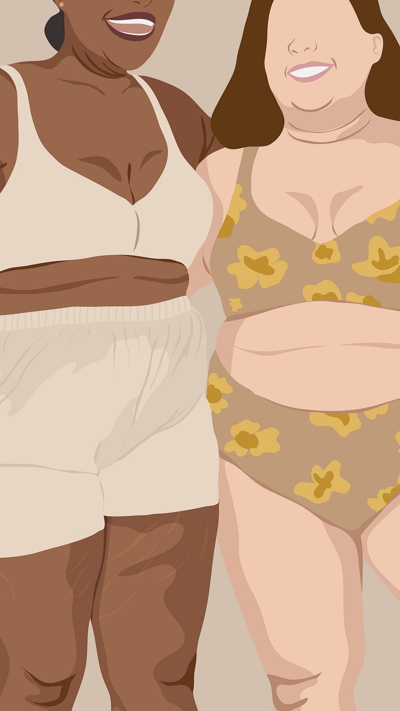 Body Positivity Image. Free HD Background, PNG, PSD Mockups & Illustrations