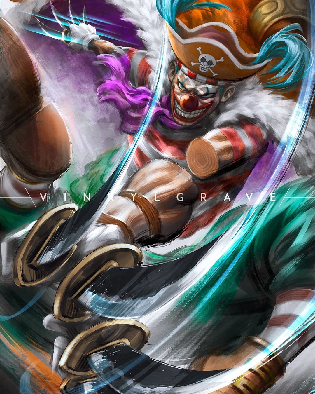 SEVEN WARLORDS OF THE SEA BUGGY THE CLOWN by vinrylgrave. One piece drawing, One piece wallpaper iphone, One piece picture