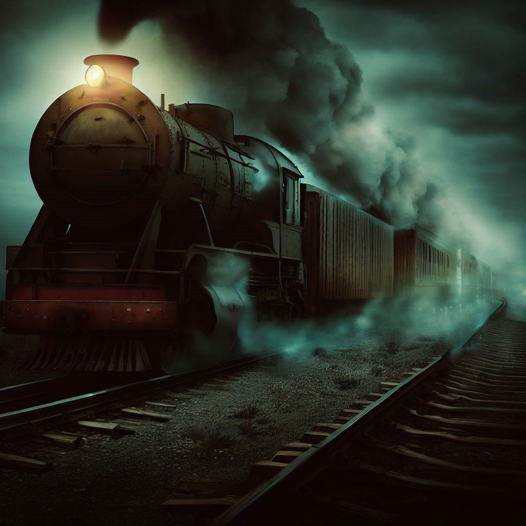 Train of Terror. I stepped out of the train and onto the. by Futuremastery. Sep, 2023