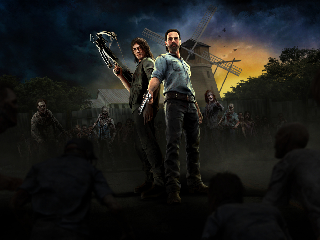Wallpaper the walking dead onslaught, lead character, game desktop wallpaper, HD image, picture, background, b7a438