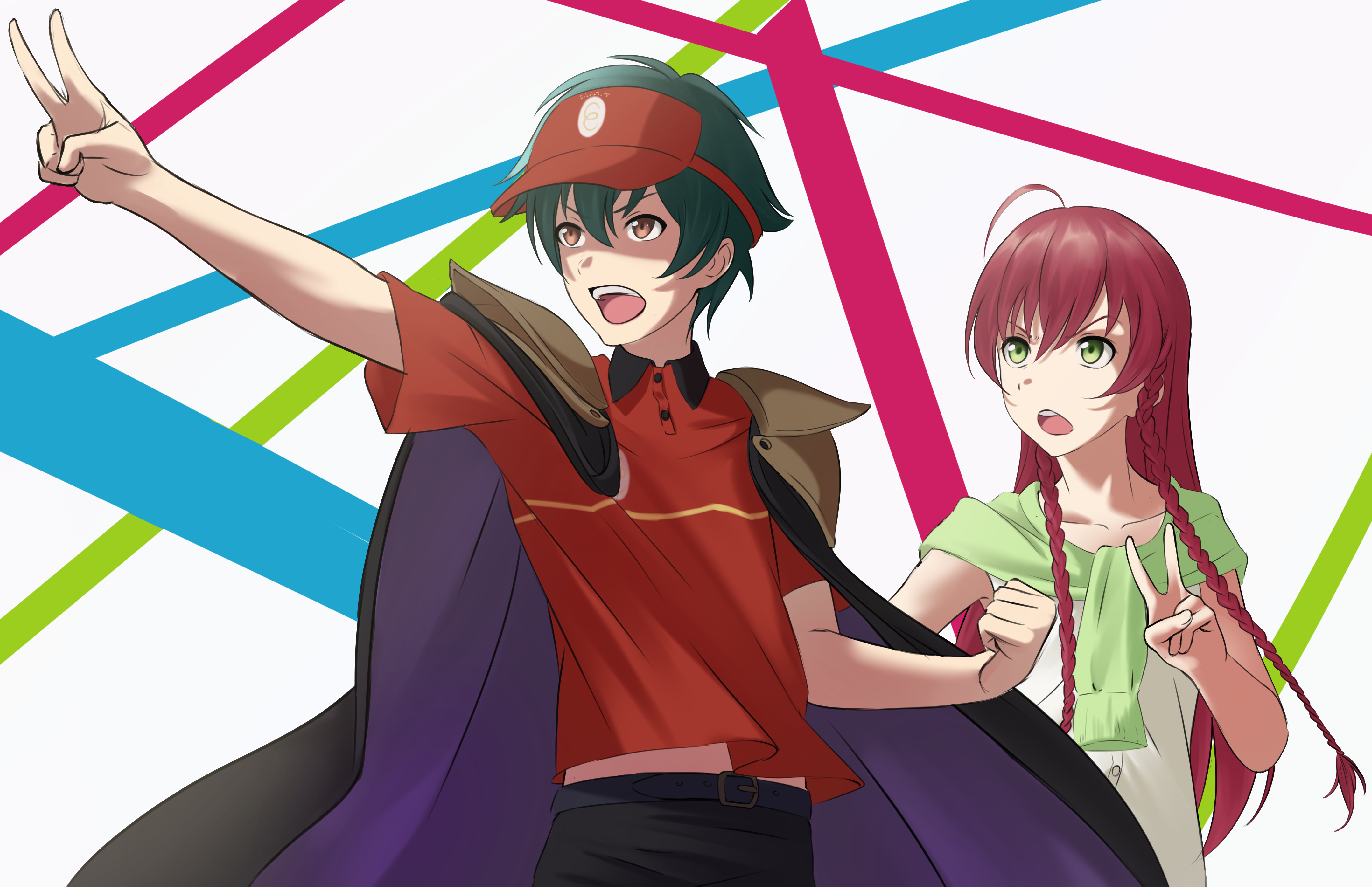 Anime The Devil Is A Part Timer! 4k Ultra HD Wallpaper