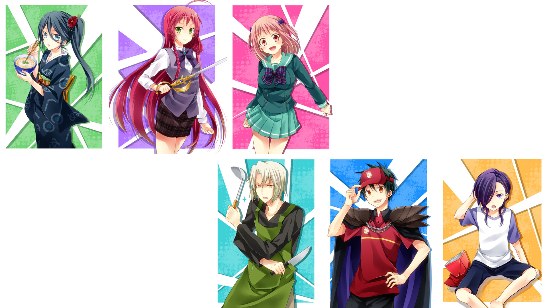 Anime The Devil Is A Part Timer! HD Wallpaper