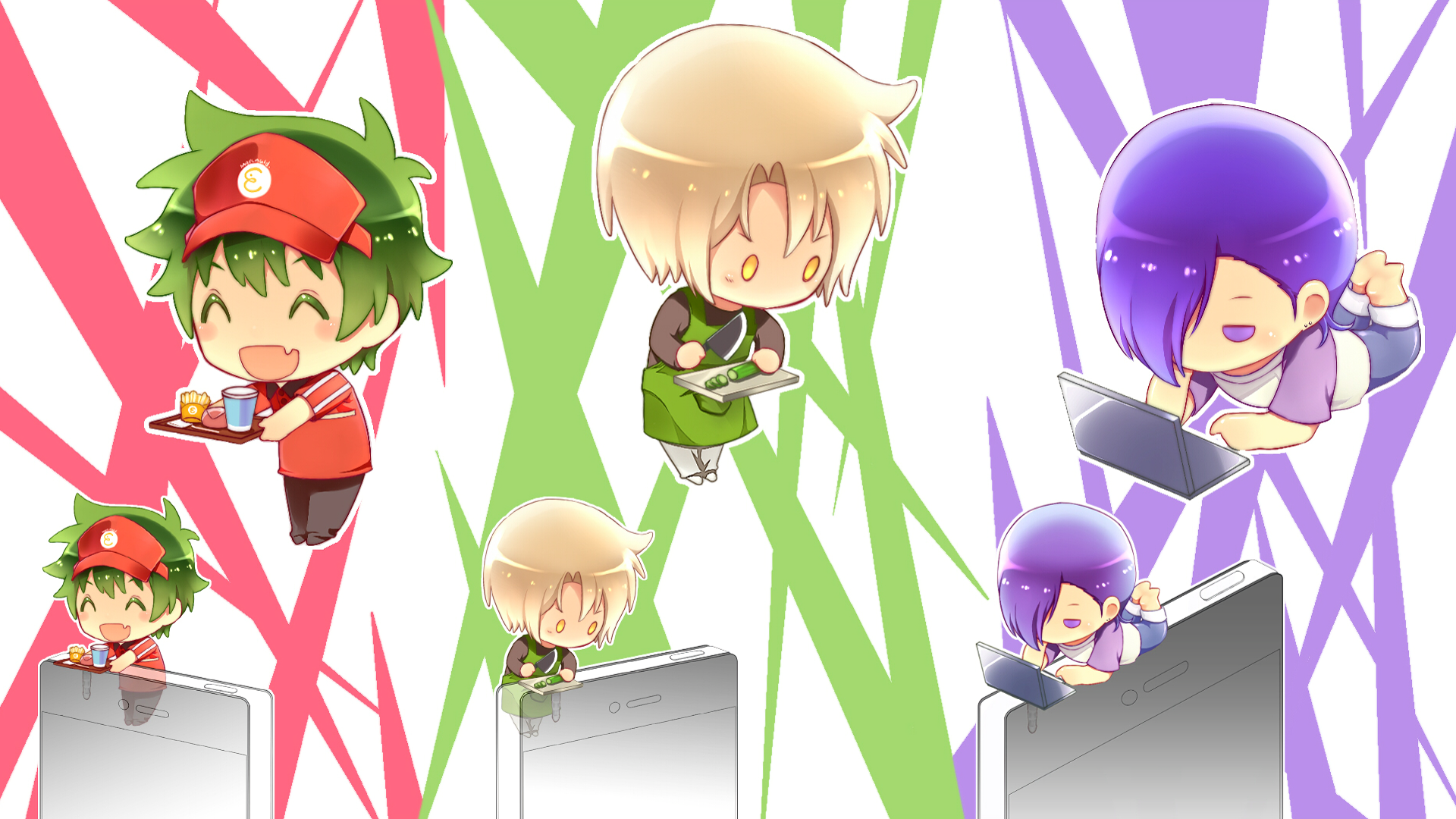 Anime The Devil Is A Part Timer! HD Wallpaper