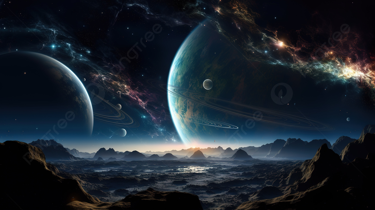 3D Planets In Space Wallpaper For Mobile Background, Cool Space Picture Real Background Image And Wallpaper for Free Download