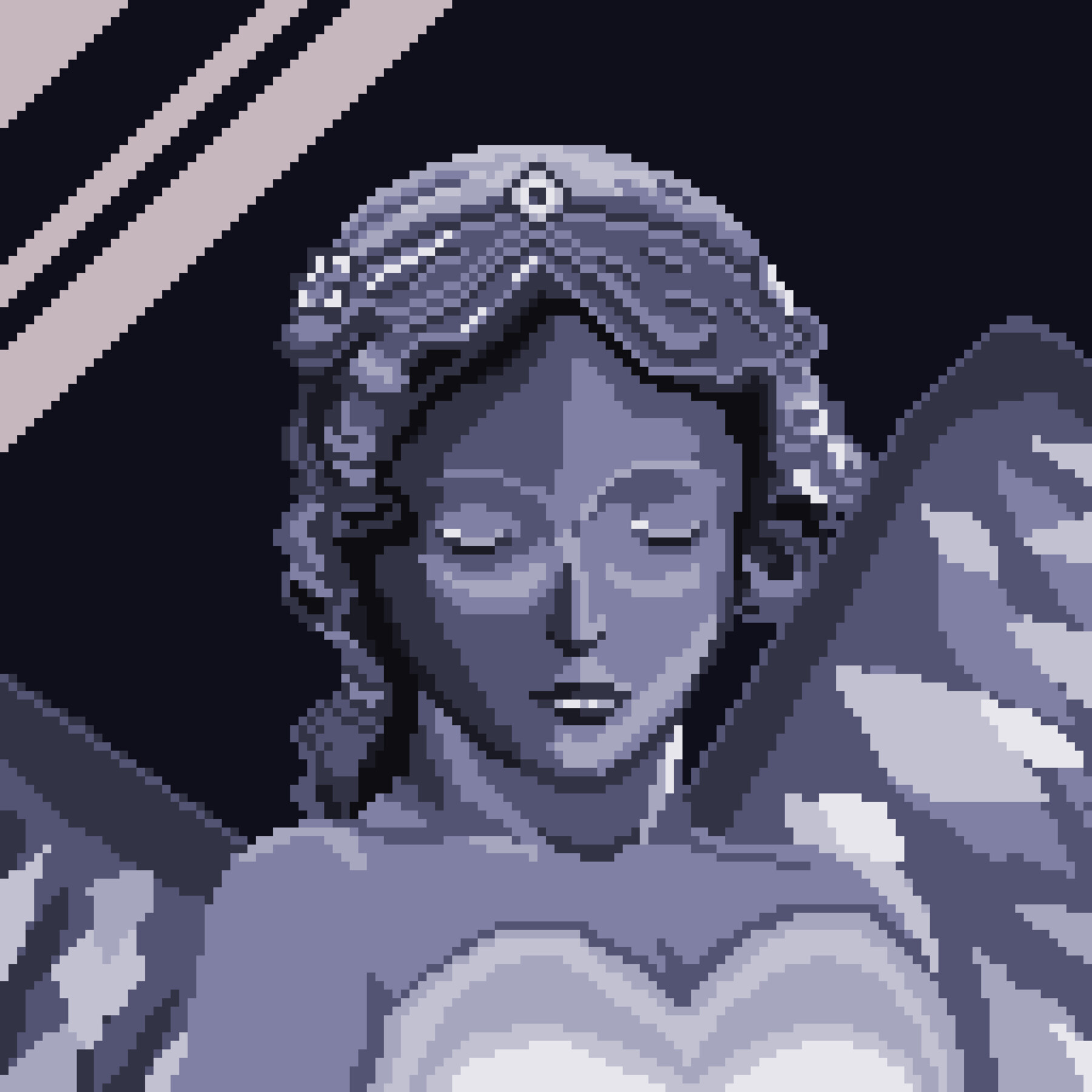 Angel Pixel Art Mobile Wallpaper