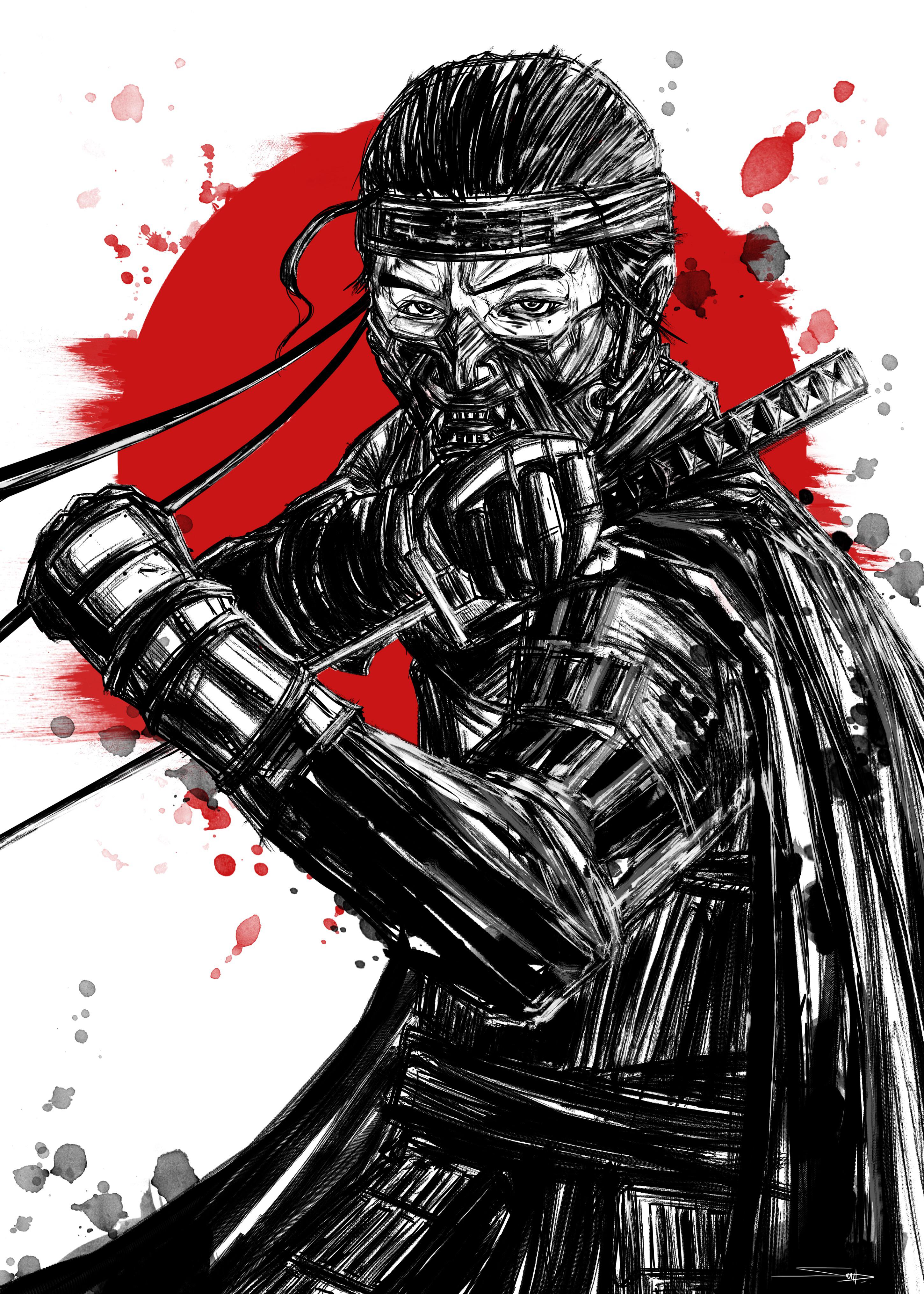 Ghost of Tsushima” Jin Sakai Fan Art