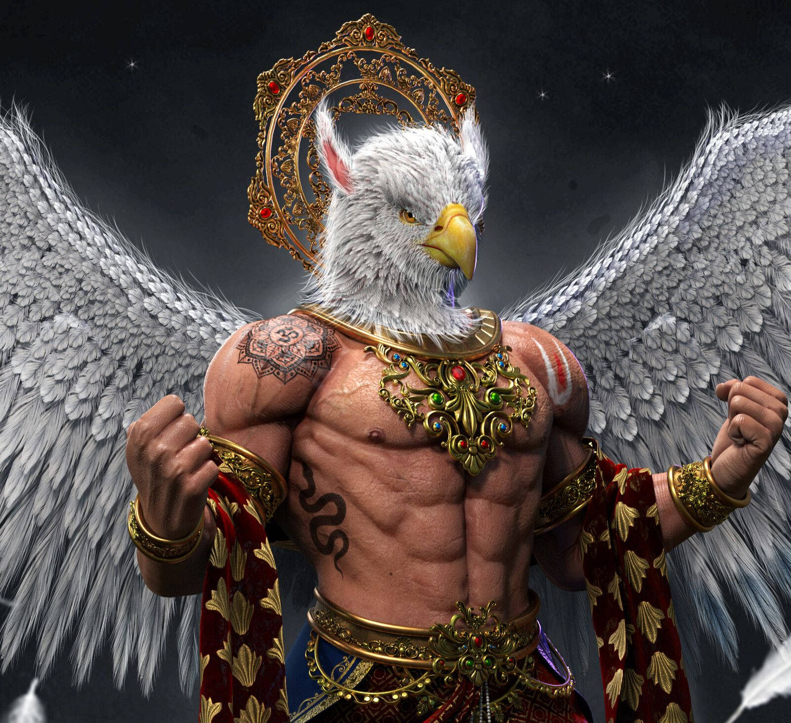 Download Eagle Headed Garuda Wallpaper