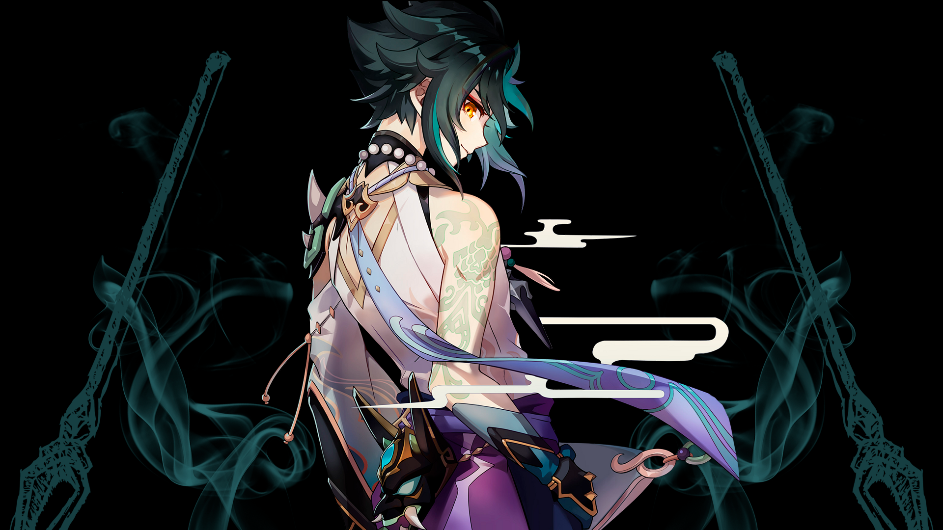 xiao, Genshin Impact, anime boys, anime gamesx1080 Wallpaper