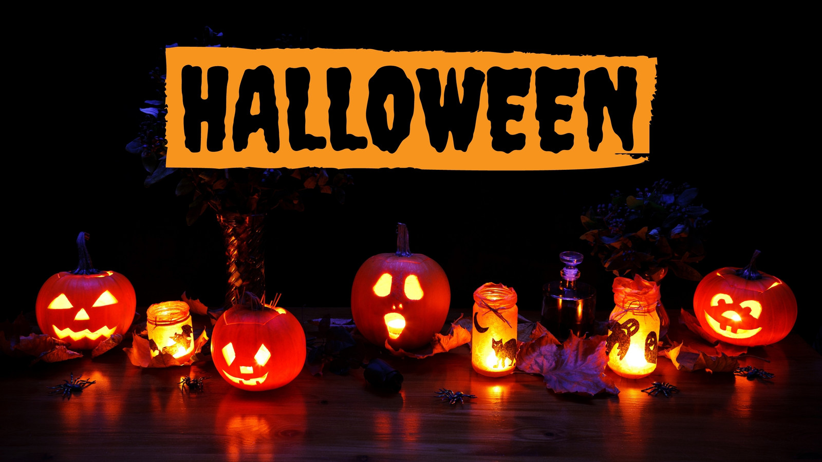 Halloween Zoom virtual background to edit