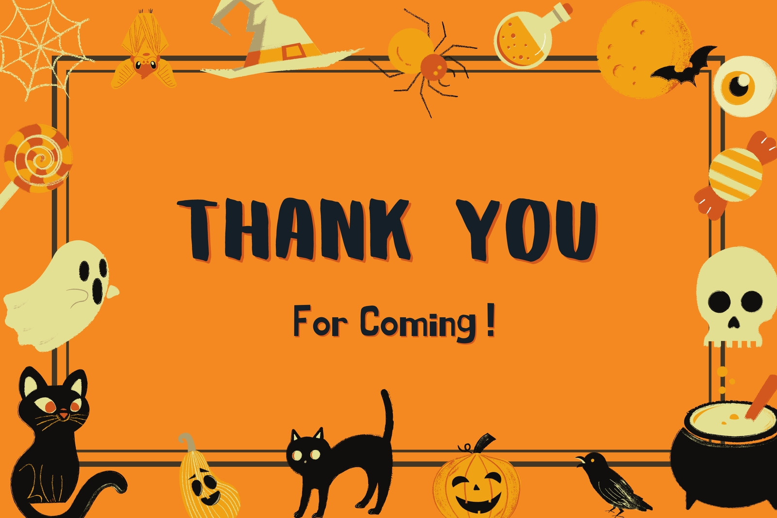 Free printable editable Halloween card