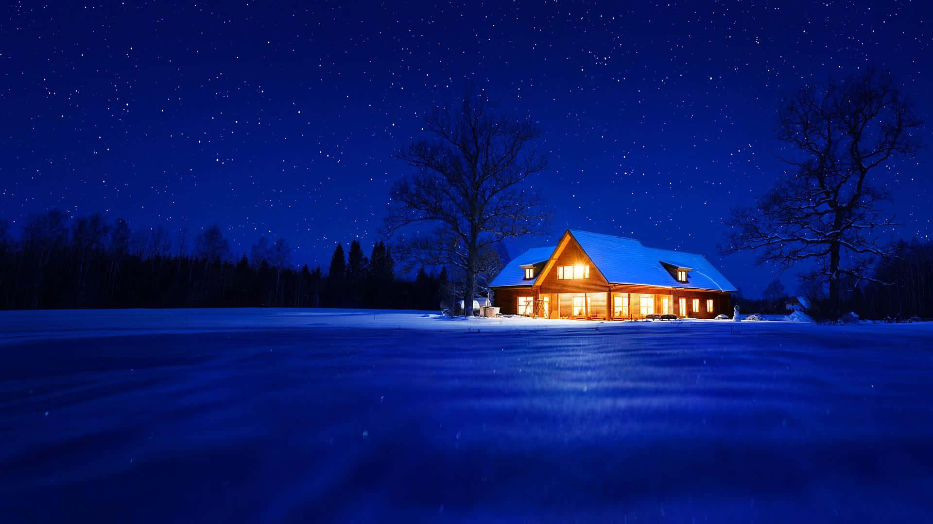 Download SEO Enjoy a Peaceful Winter Night from your Desktop Wallpaper