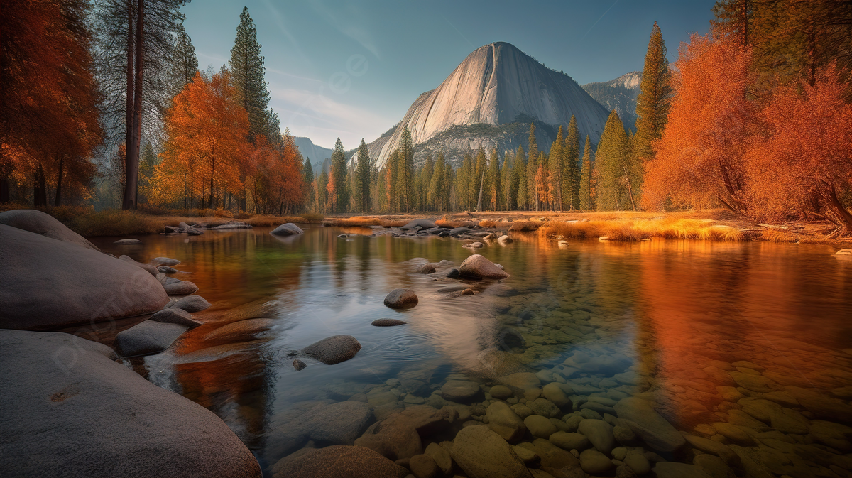 Autumn At Yosemite National Park Background, Picture Of National Parks Background Image And Wallpaper for Free Download