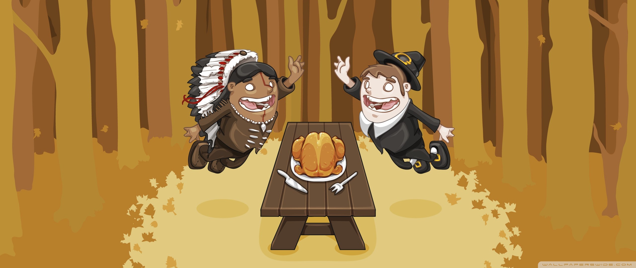 Thanksgiving Turkey Background Ultra HD Desktop Background Wallpaper for 4K UHD TV, Multi Display, Dual Monitor, Tablet