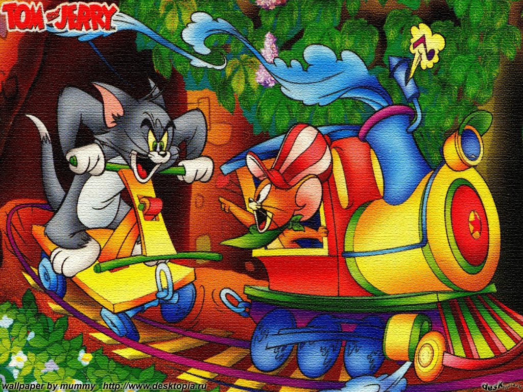 Tom and Jerry on a Christmas Train Wallpaper. Tom and jerry cartoon, Tom and jerry wallpaper, Tom and jerry picture
