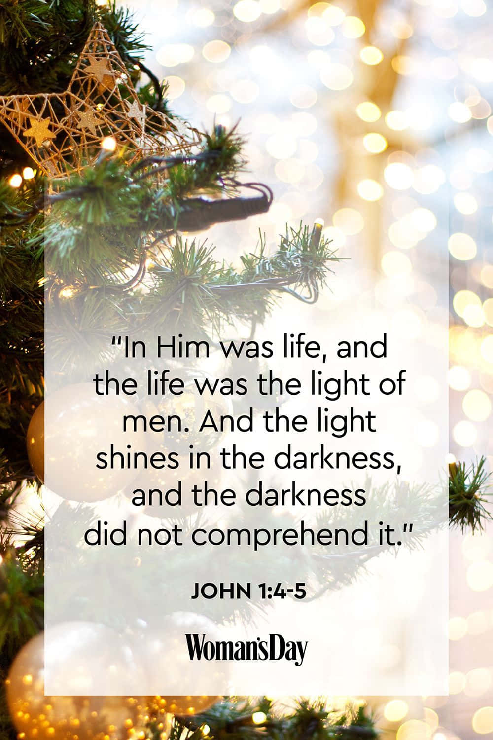 Download Christmas Scripture Bible Verse Christmas Tree Wallpaper