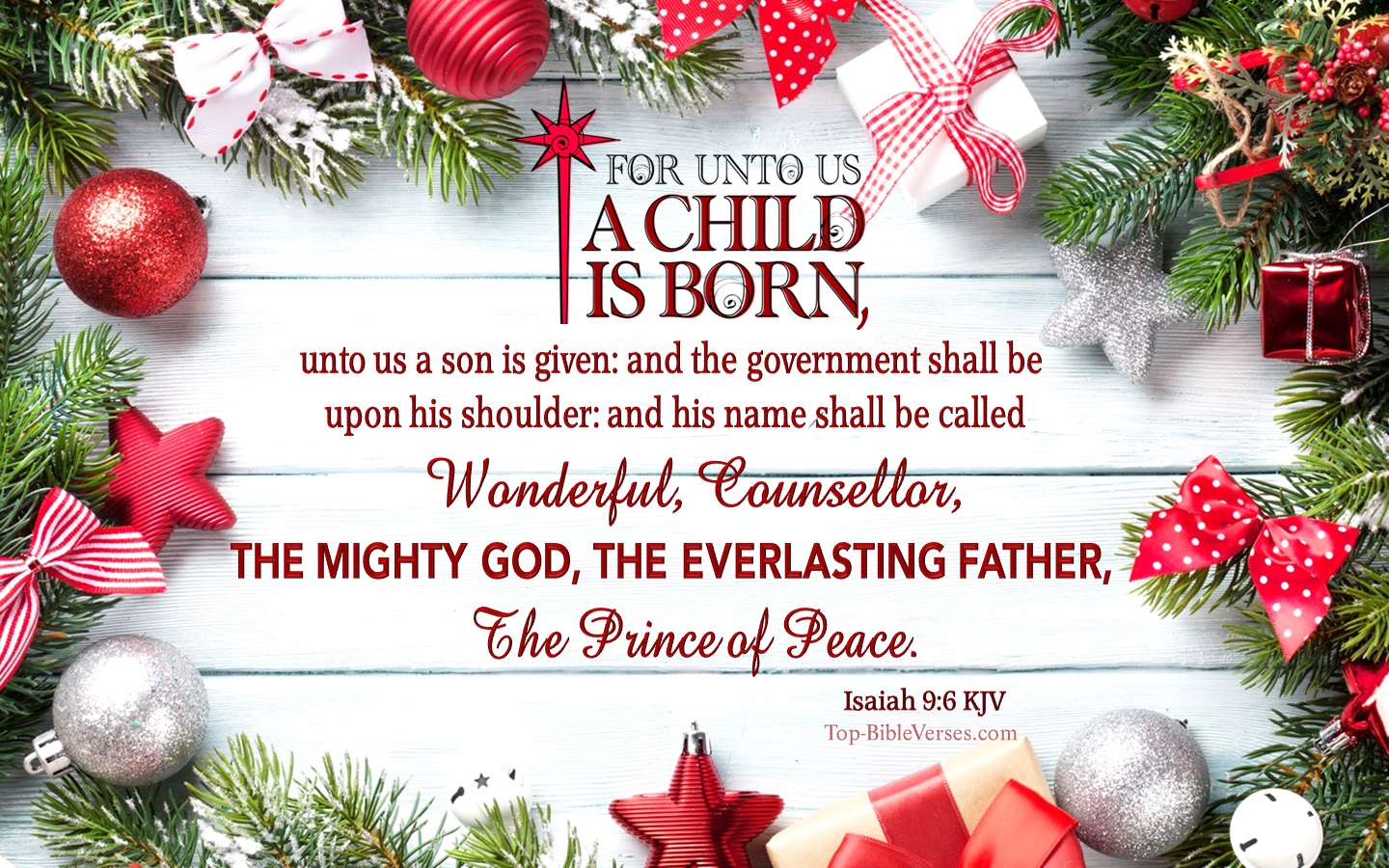 Isaiah 9:6 Christmas Wallpaper. Isaiah 9:6 Christmas Image