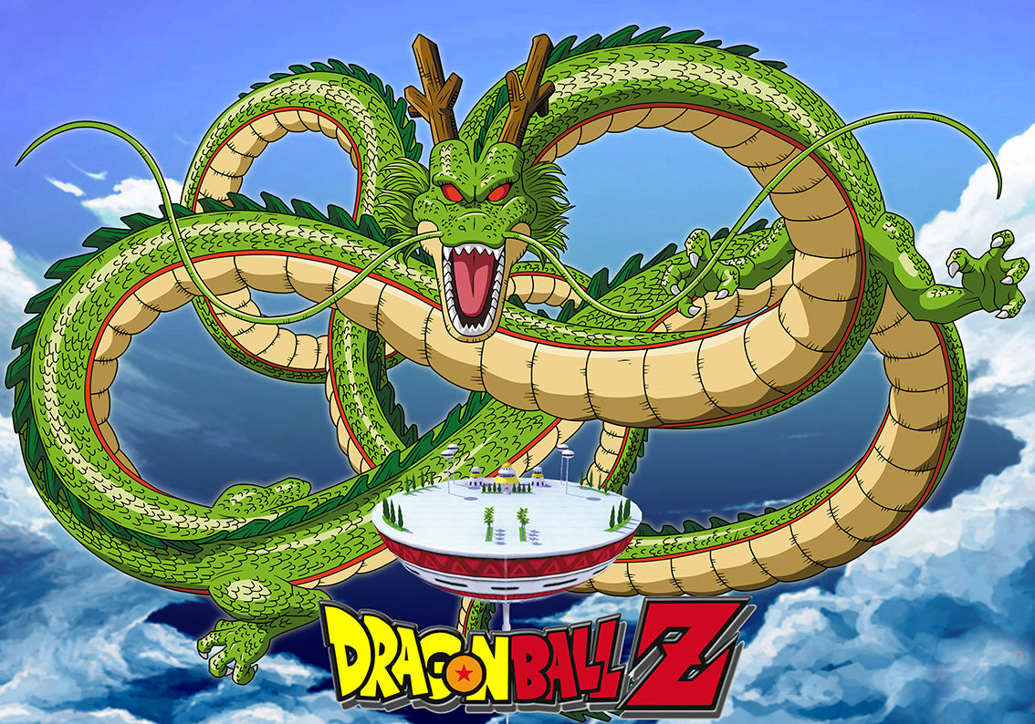 SHENRON Dragon Ball Z Woven Self Adhesive Removable Wallpaper Modern M