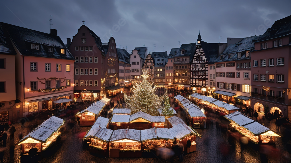 In The Style Of Grid Like Structures Background, Christmas In Germany Picture Background Image And Wallpaper for Free Download