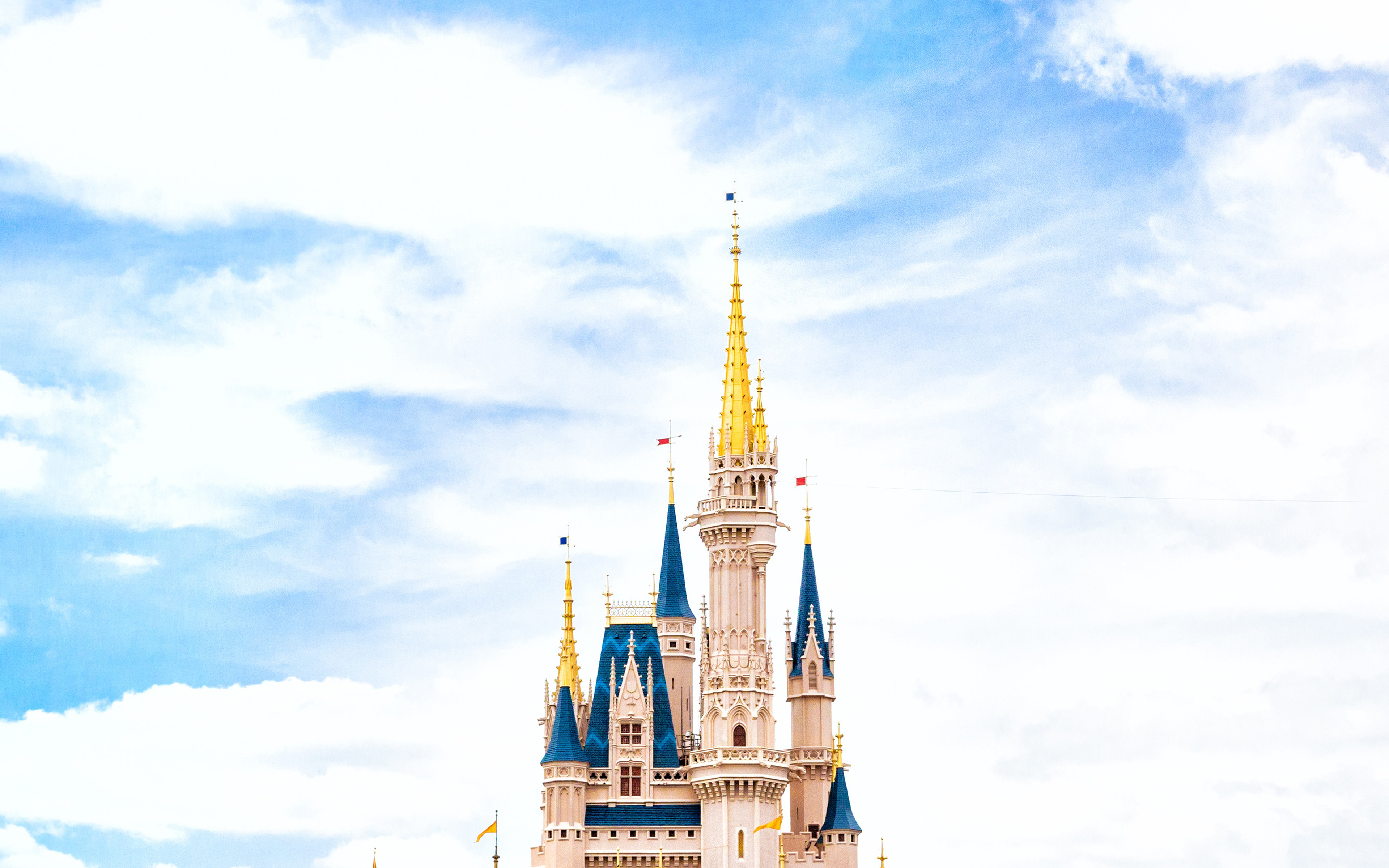 wallpaper for desktop, laptop. disney world castle sky