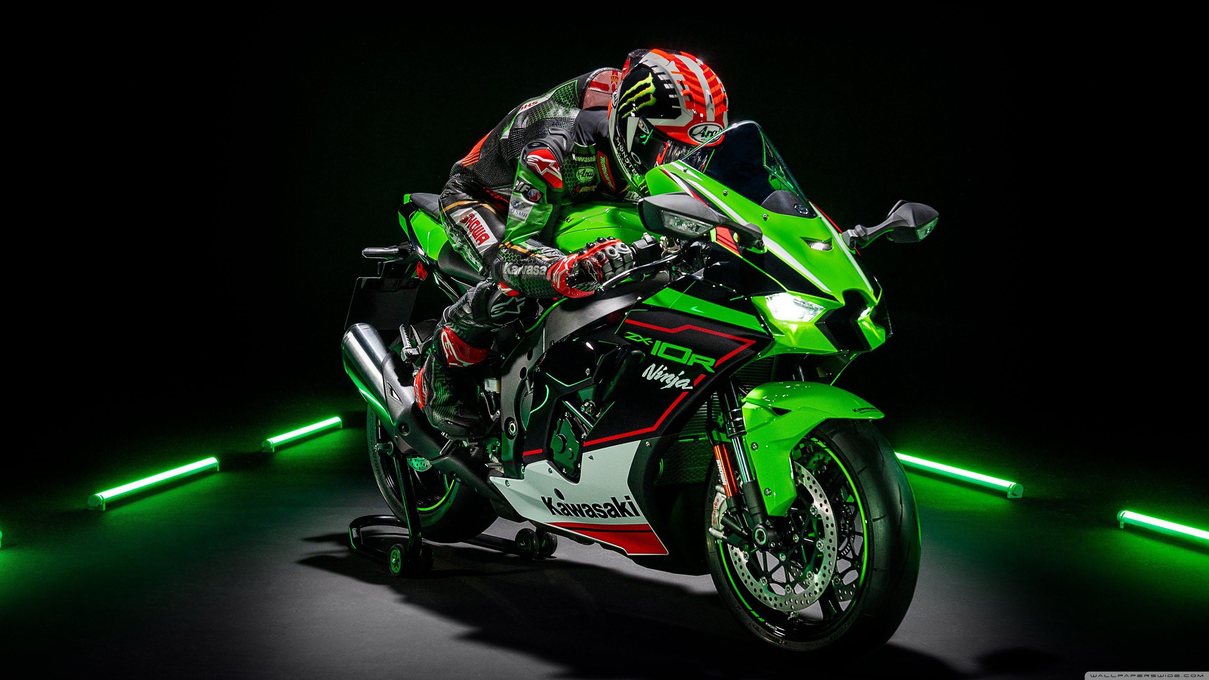 Kawasaki Ninja ZX 10R Sport Bike Ultra HD Desktop Background Wallpaper for 4K UHD TV, Widescreen & UltraWide Desktop & Laptop, Tablet