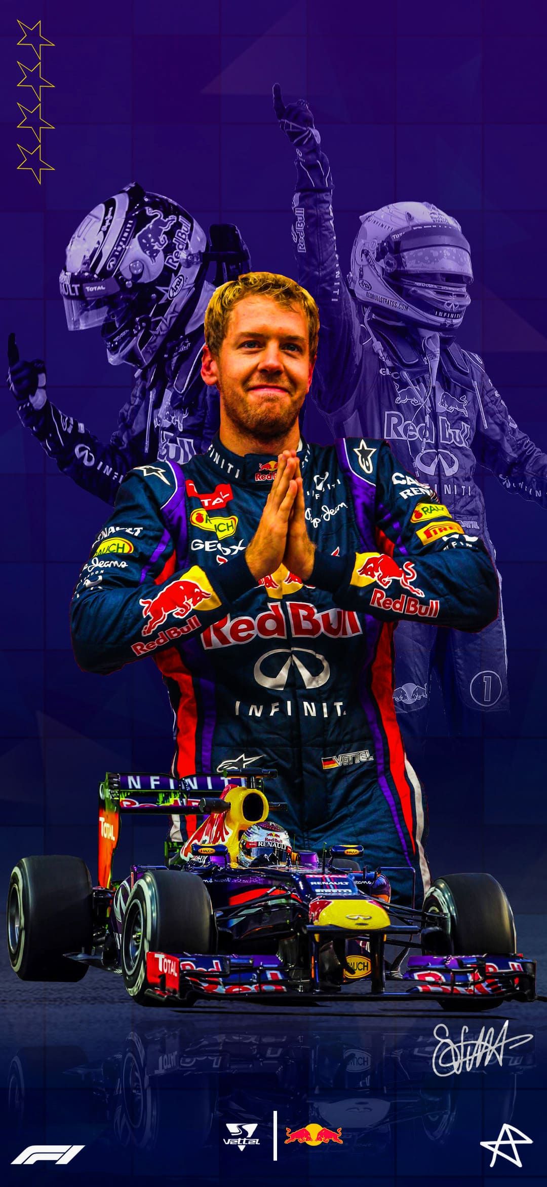 Download Free Vettel Wallpaper. Discover more F1, Formula 1, Formula One, Racing, Redbull Racing wallpaper. Red bull f1, Red bull racing, Ferrari racing