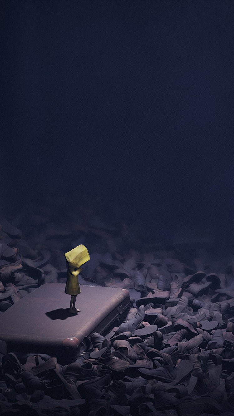 iPhone 6 wallpaper. little nightmares dark anime art illustration