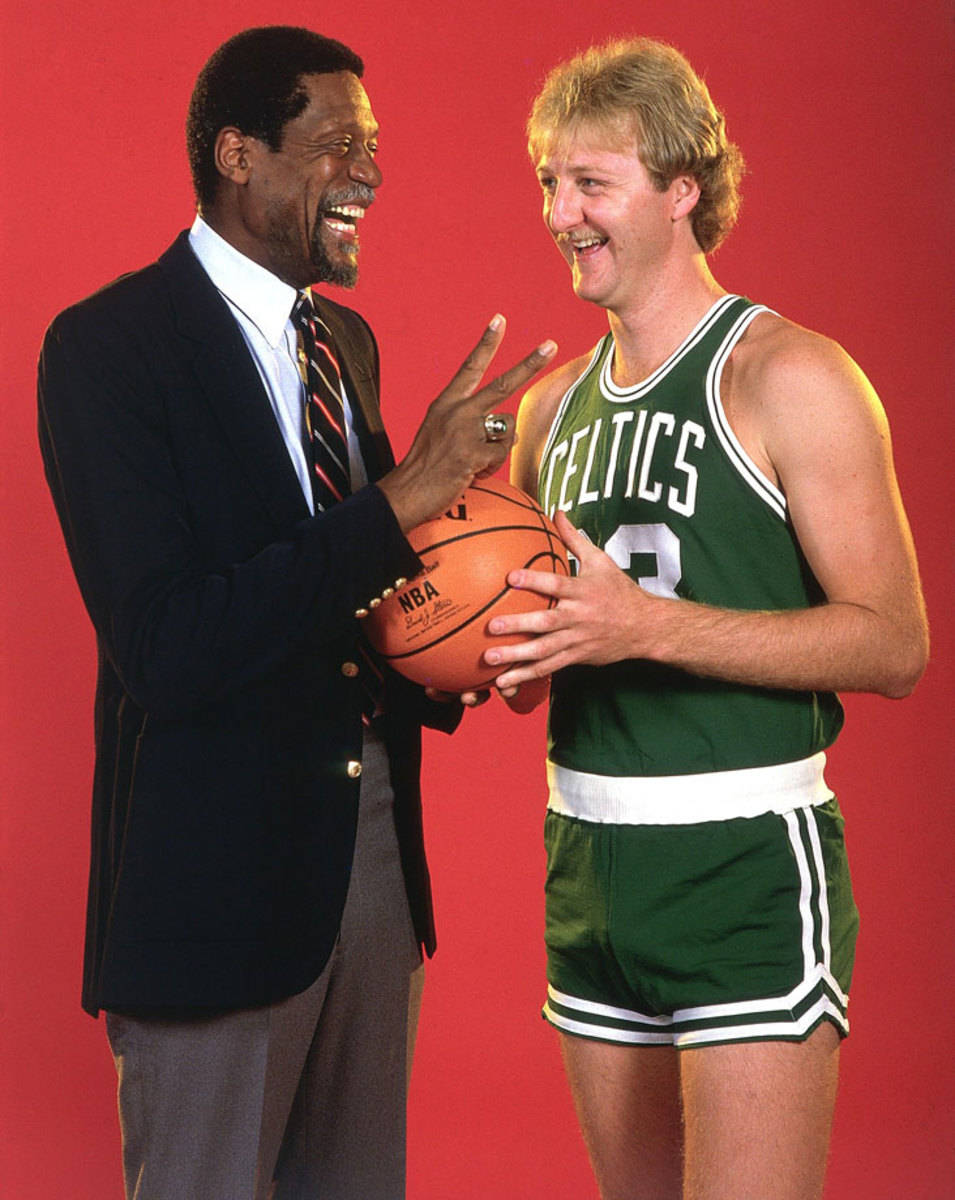 Download Bill Russell Larry Bird Boston Celtics Player Wallpaper