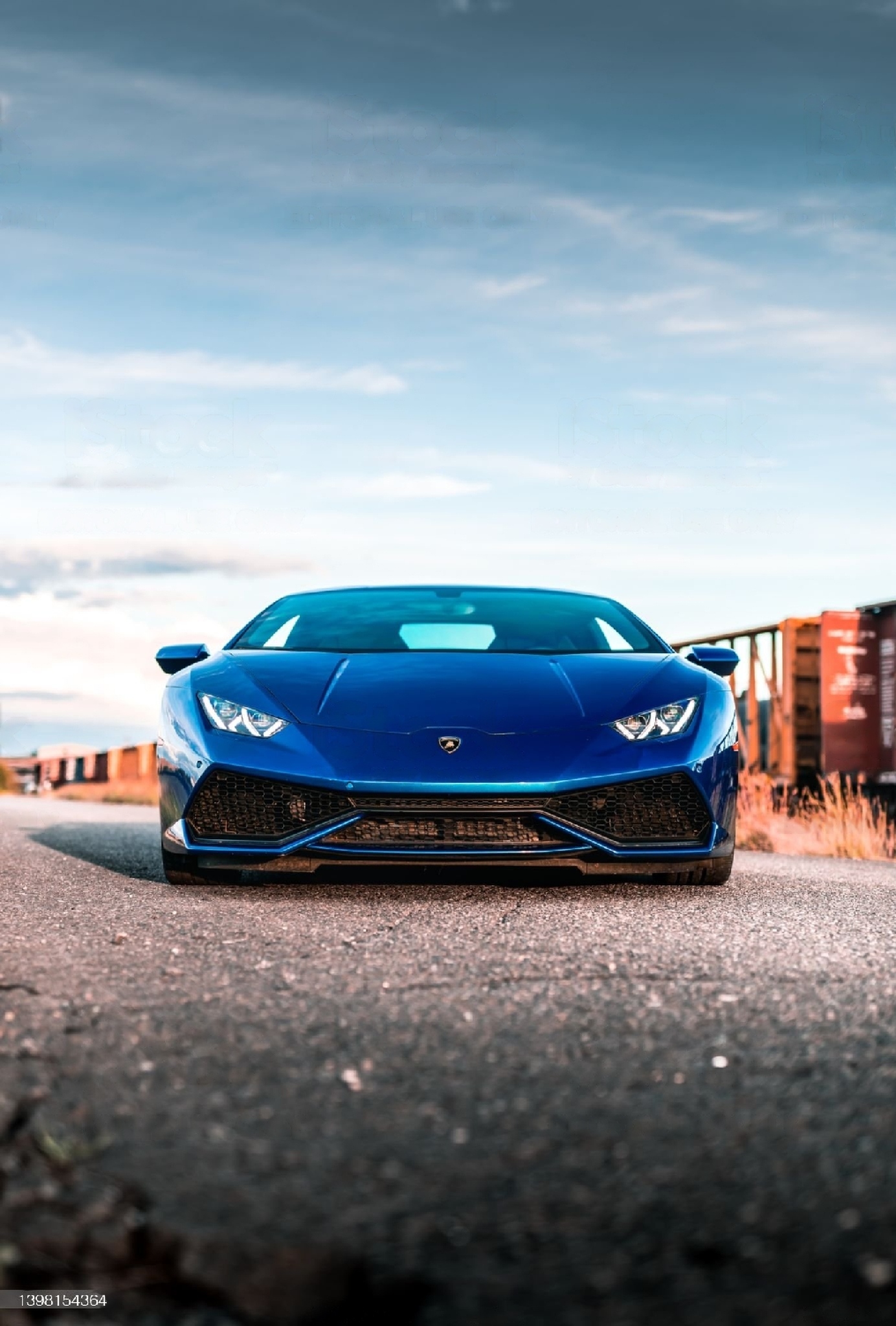 Lamborghini blue car Wallpaper Download