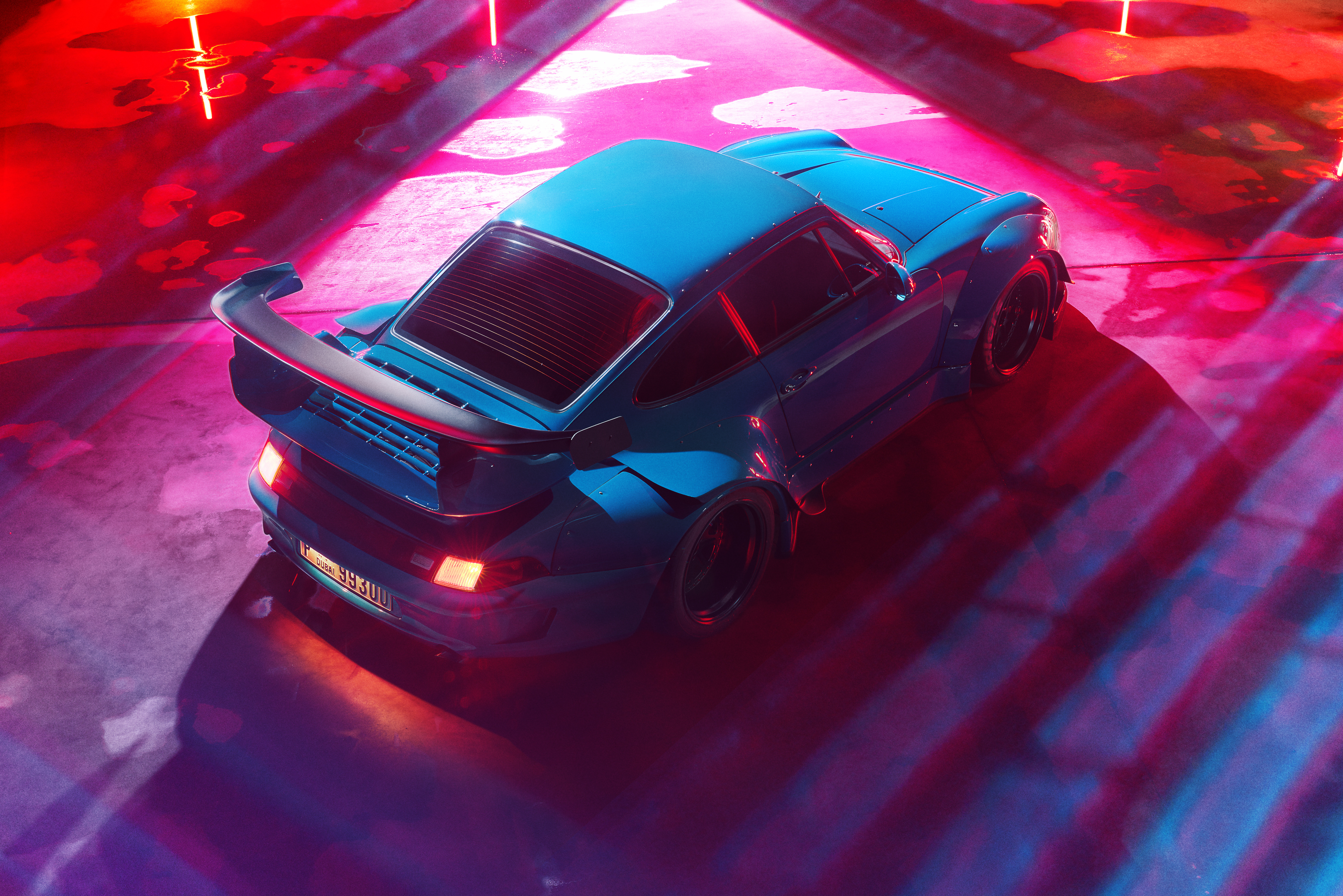 Porsche Blue Car 4k Wallpaper, HD Cars