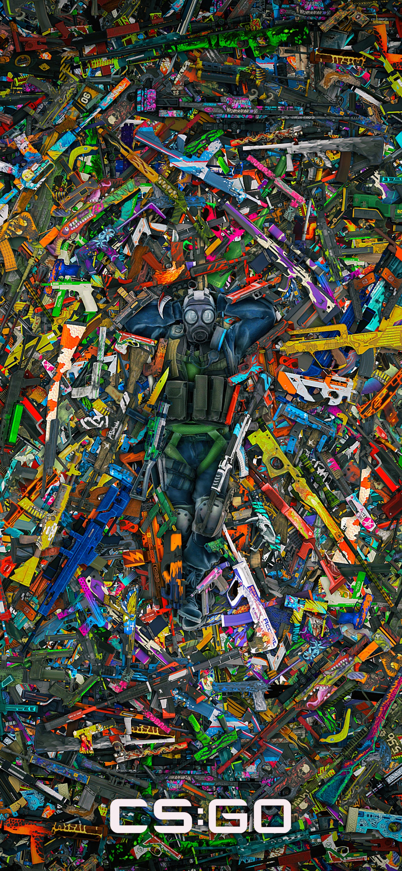 CS GO Wallpaper 4K, Guns